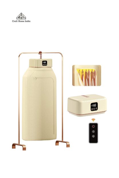 Thermodry Smart Portable Clothes Dryer, Rapid Heating, Foldable Electric Heater with Timer, Energy-Efficient Travel-Friendly Design for Apartments, Travel, Dorms & Small Spaces (600W) - Image 3